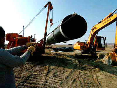 防腐钢管应用于中哈石油管道